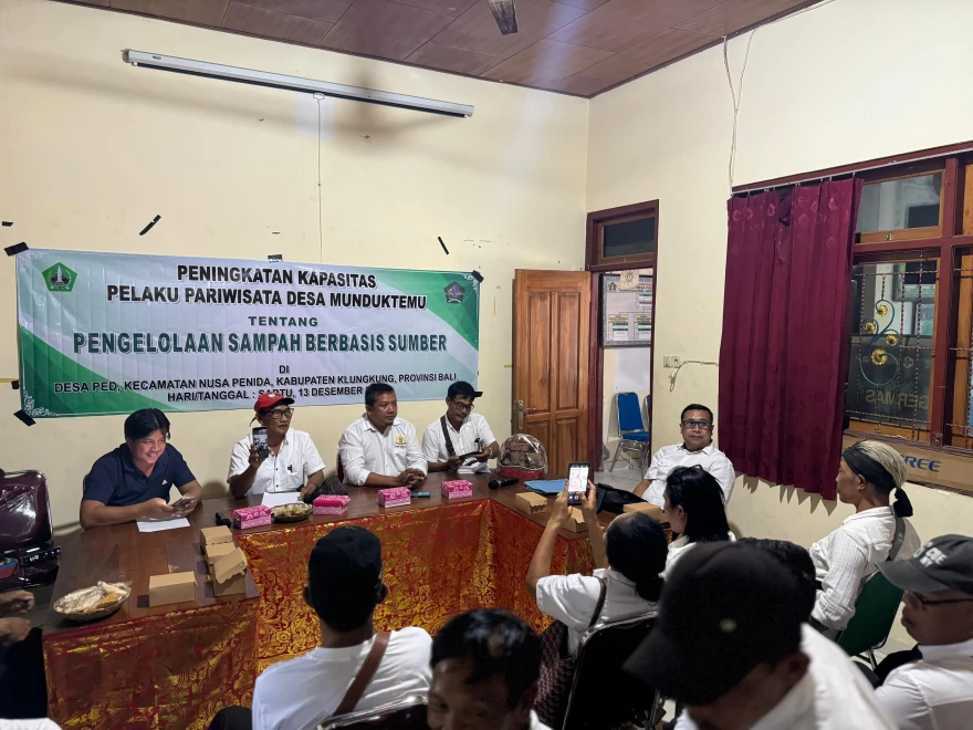 Pemdes Munduktemu Laksanakan Diklat Pengolahan Sampah Berbasis Sumber di Nusa Penida